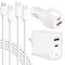 Overtime 4PC Charging Kit with 6ft iPhone Charging Cable OHC6IC6CC - alternate 1